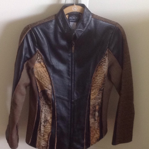 Koos of Course Jackets & Blazers - NWOT Lamb leather and silk jacket